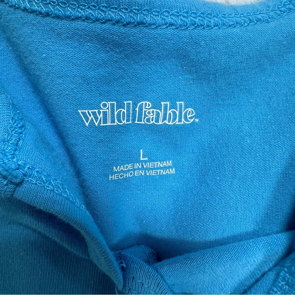 Wild Fable Classic Blue Tank Crop Top - Picture 2 of 4